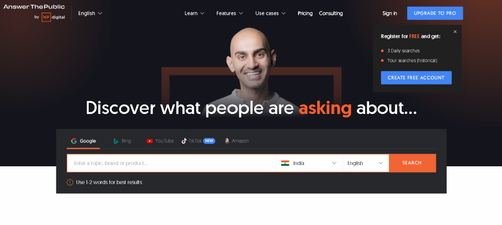 AnswerThePublic AnswerThePublic