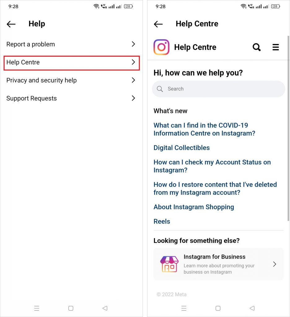 Instagram Help Center Instagram Help Center