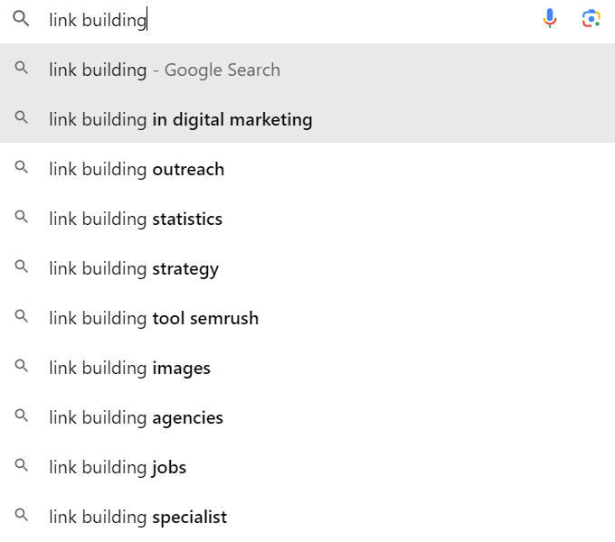 Long-Tail Keywords link building