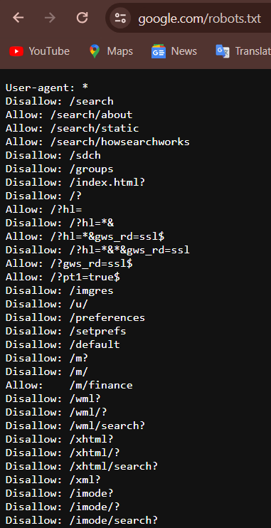 Robots.txt File robots
