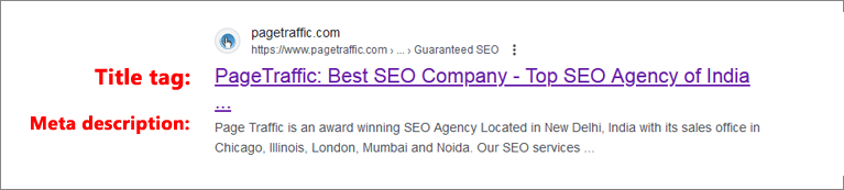 Title Tags and Meta Descriptions title tag
